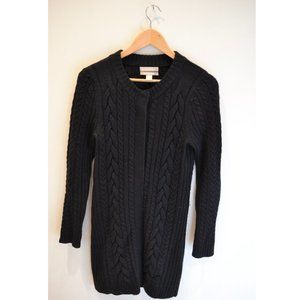 Banana Republic Black Cable Knit Cardigan